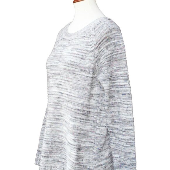 Gray and Purple Speckled Sweater | Long Sweater | 2000s Clothing | Women Size L - Picture 6 of 9